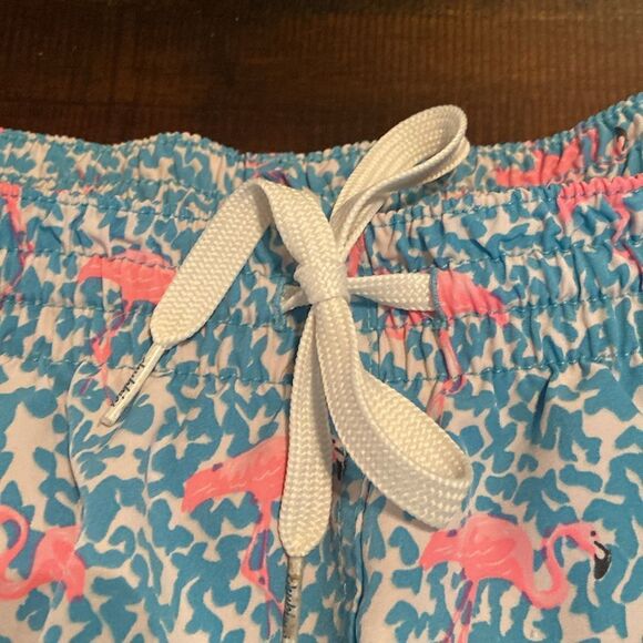 Chubbies Vibrant Blue and Pink Flamingo Swim Shorts 2X - Picture 3 of 6